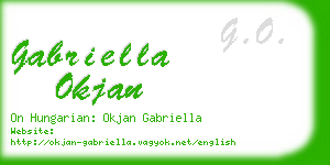 gabriella okjan business card